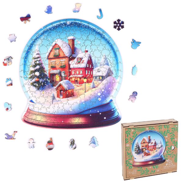 Puzzle drewniane - Christmas - Kula Śnieżna - 200 el. - obrazek 14