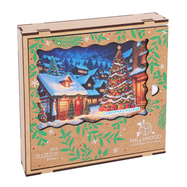 Puzzle drewniane - Christmas- Świąteczna wioska - 200 el. - obrazek 5