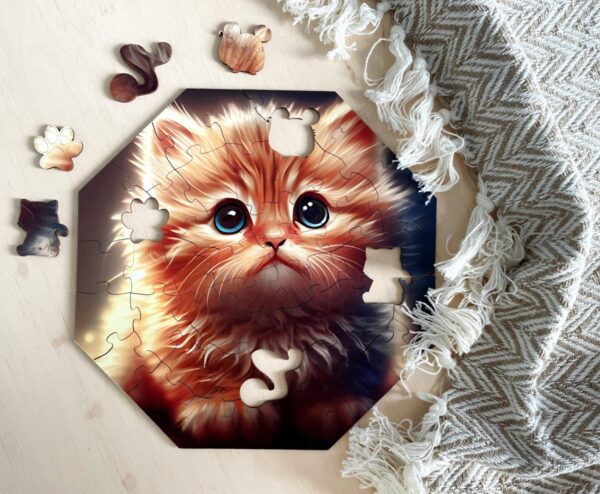 Wooden puzzle - Hi, I'm little - Cali Cat - 46 el. - Image 2