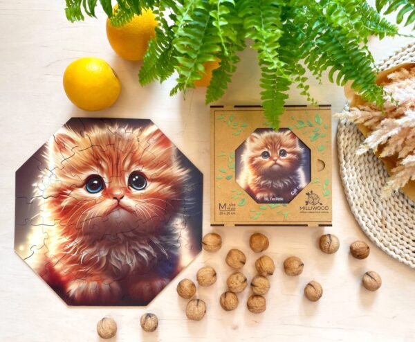 Wooden puzzle - Hi, I'm little - Cali Cat - 46 el. - Image 5