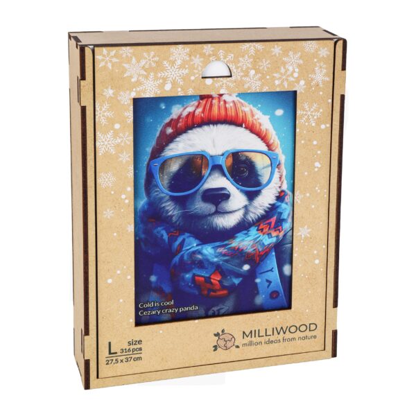Wooden puzzle - Cold is cool - Crazy Panda Cezary - 316 el. - Image 5