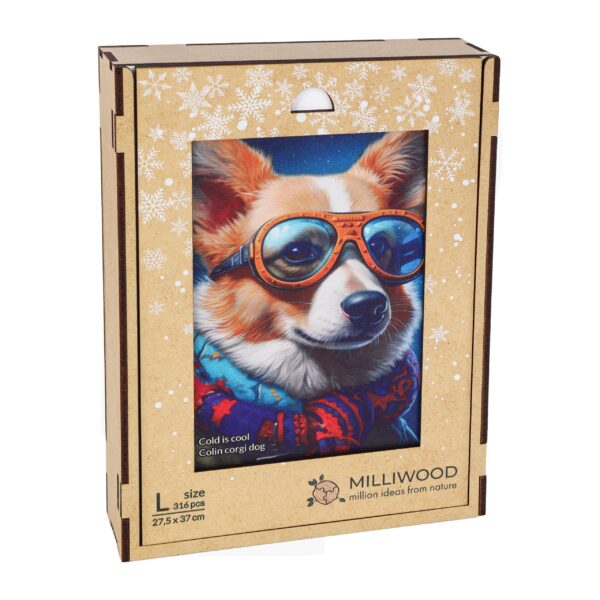 Wooden puzzle - Cold is cool - Colin Corgi Dog - 316 el. - Image 5