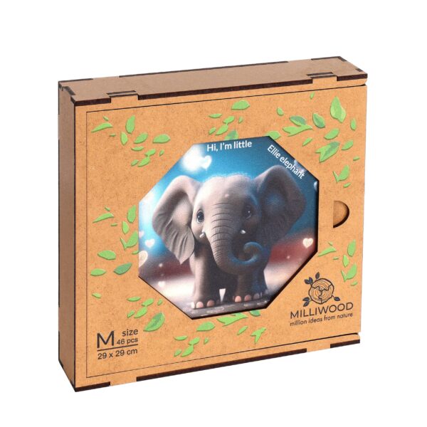 Wooden puzzle - Hi, I'm little - Ellie Elephant - 46 el. - Image 6