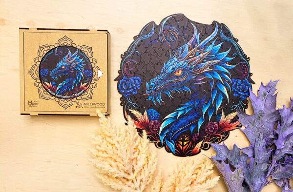 Puzzle drewniane - Peace and harmony - Smok - 206 el. - obrazek 5