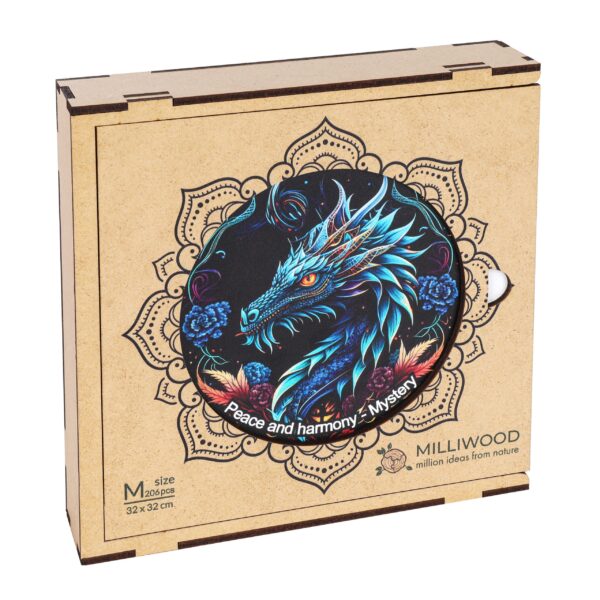Puzzle drewniane - Peace and harmony - Smok - 206 el. - obrazek 6