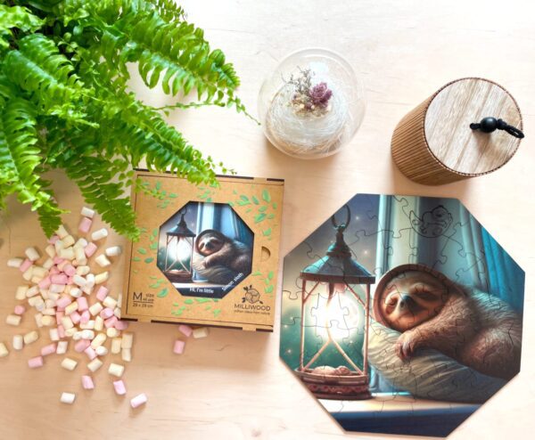 Wooden puzzle - Hi, I'm little - Simon Sloth - 46 el. - Image 4