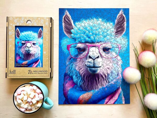Wooden Puzzle - Cold is cool - Christina Cheeky Alpaca - 316 el. - Image 4