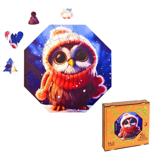 Wooden puzzle - Hi, I'm little - Olivia Owl - 46 el. - Image 8