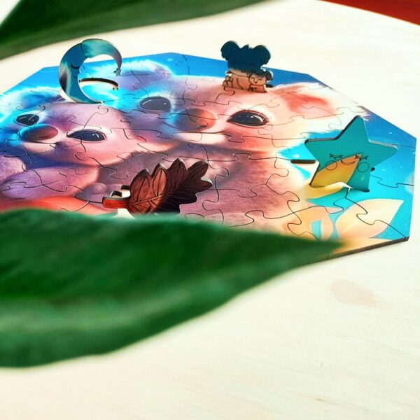 Puzzle drewniane - Hi, I'm little - Koala Kylo z mamą - 46 el. - obrazek 9