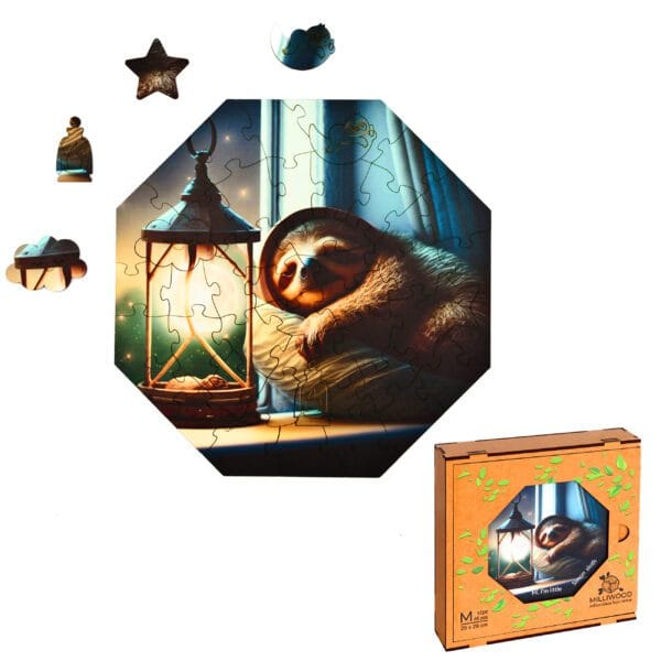 Wooden puzzle - Hi, I'm little - Simon Sloth - 46 el. - Image 9