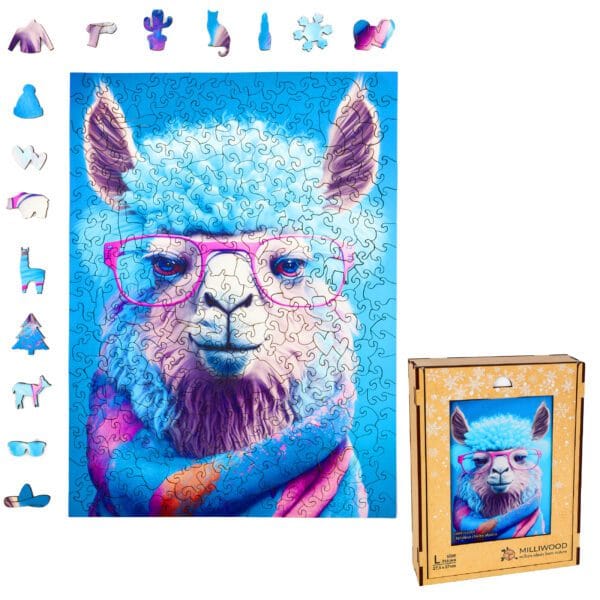 Wooden Puzzle - Cold is cool - Christina Cheeky Alpaca - 316 el. - Image 8