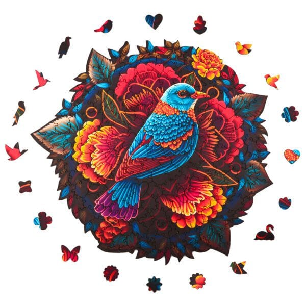 Puzzle drewniane - Peace and harmony - Ptak - 206 el.
