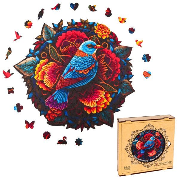 Puzzle drewniane - Peace and harmony - Ptak - 206 el. - obrazek 6