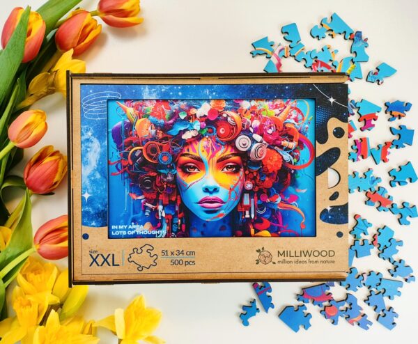 Puzzle drewniane - In my Area-  Kobieta Art - 500 el. - obrazek 8