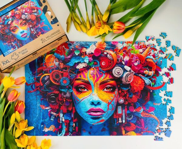 Puzzle drewniane - In my Area-  Kobieta Art - 500 el. - obrazek 6
