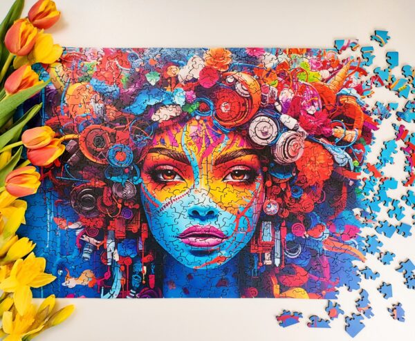 Puzzle drewniane - In my Area-  Kobieta Art - 500 el. - obrazek 4