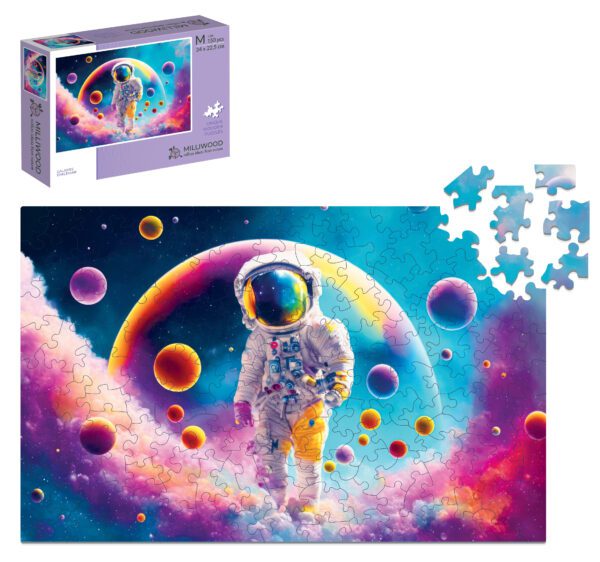 Puzzle drewniane - Galaxies - Astronauta - 150 el.