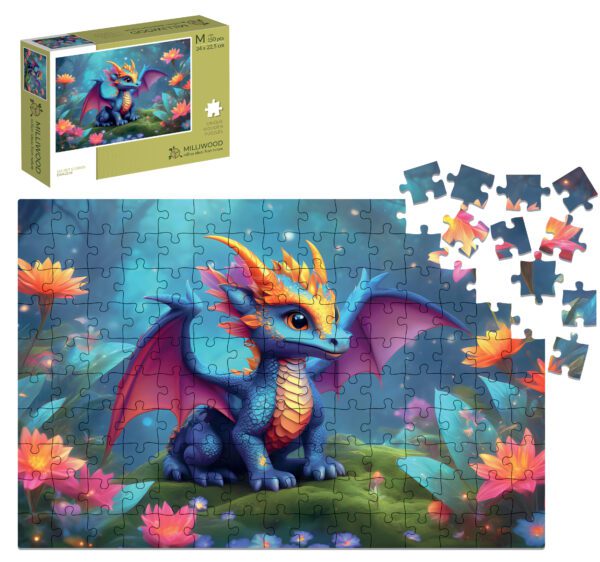 Puzzle drewniane - Secret Stories - Smok - 150 el.