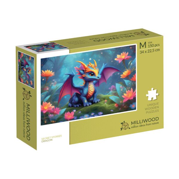 Puzzle drewniane - Secret Stories - Smok - 150 el. - obrazek 8