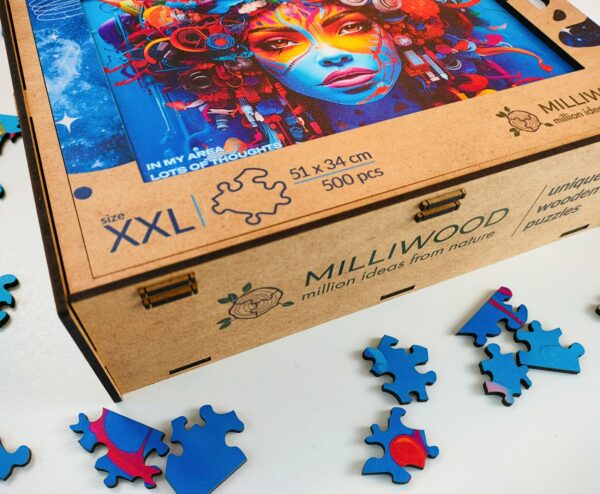 Puzzle drewniane - In my Area-  Kobieta Art - 500 el. - obrazek 9