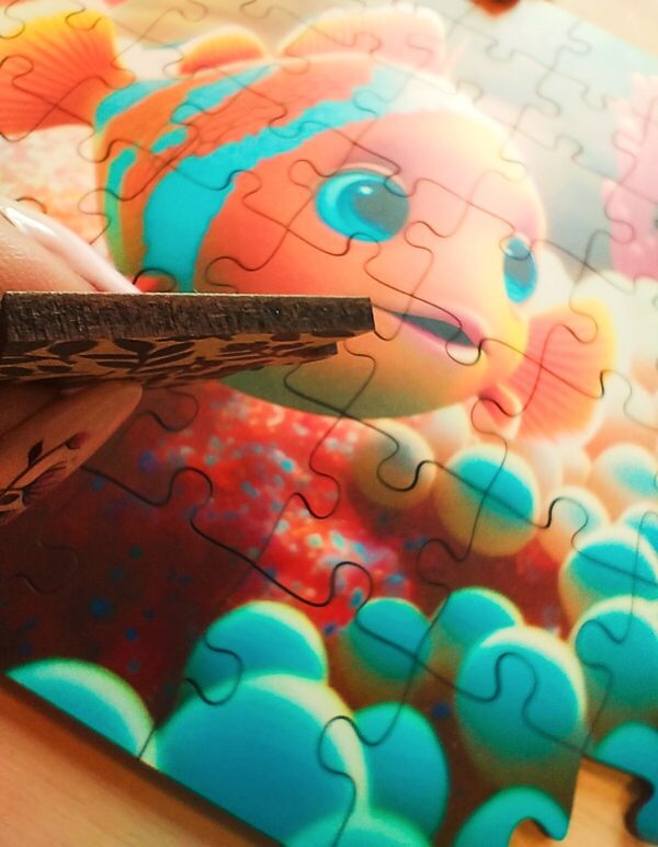 Puzzle drewniane - Yippee Cutie - Rybka - 70 el. - obrazek 4
