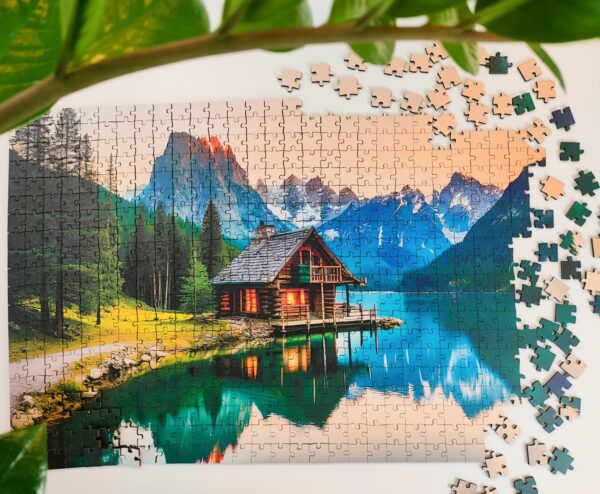 Puzzle drewniane - Landscapes - Górska Chata - 580 el. - obrazek 5