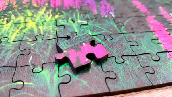 Puzzle drewniane - Landscapes - Wrzosowa Chata - 580 el. - obrazek 11