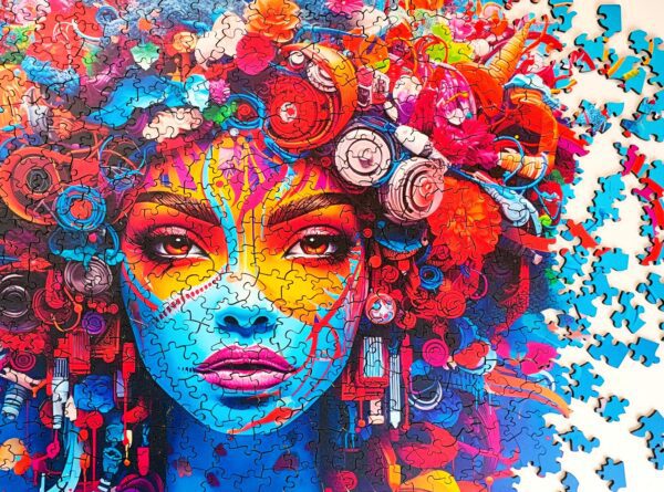 Puzzle drewniane - In my Area-  Kobieta Art - 500 el. - obrazek 7