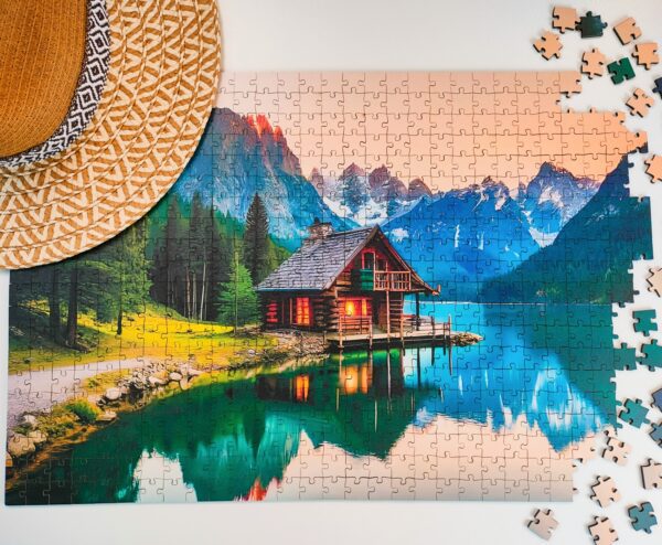 Puzzle drewniane - Landscapes - Górska Chata - 580 el. - obrazek 3