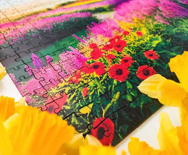 Puzzle drewniane - Landscapes - Wrzosowa Chata - 580 el. - obrazek 2