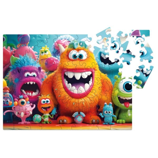 Puzzle drewniane - Dream Team - Kudłate Potworki - 50 el. - obrazek 6