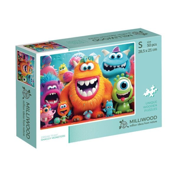 Puzzle drewniane - Dream Team - Kudłate Potworki - 50 el. - obrazek 7