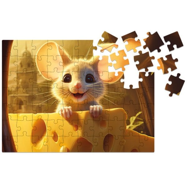 Wooden puzzle - Yipee Cutie - Mouse - 70 el. - Image 7