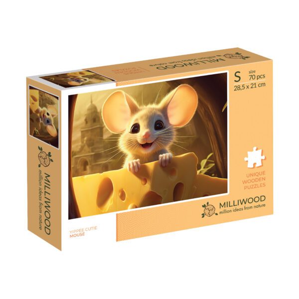 Wooden puzzle - Yipee Cutie - Mouse - 70 el. - Image 8