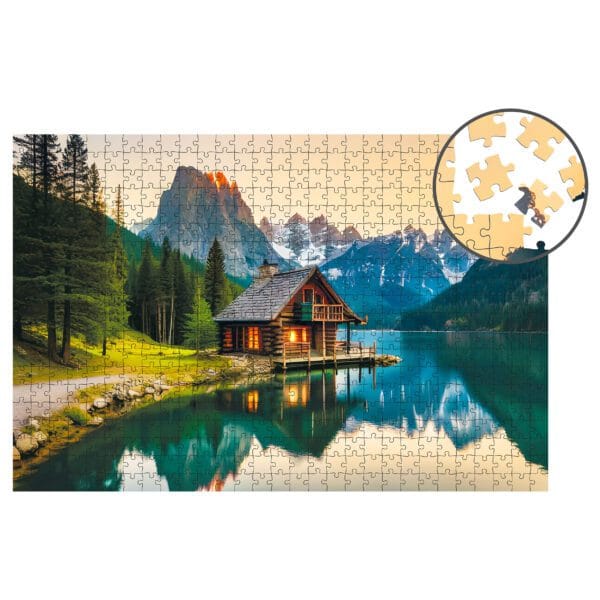 Puzzle drewniane - Landscapes - Górska Chata - 580 el. - obrazek 8