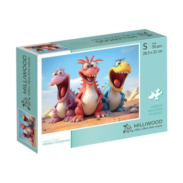 Puzzle drewniane - Dream Team - Dinozaury - 50 el. - obrazek 9