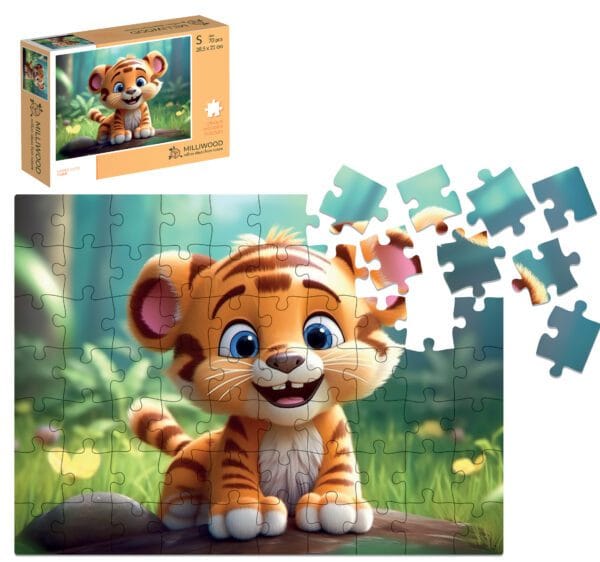 Puzzle drewniane - Yippee cutie - Tygrysek - 70 el.