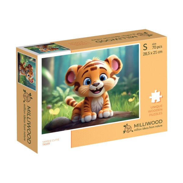 Puzzle drewniane - Yippee cutie - Tygrysek - 70 el. - obrazek 9