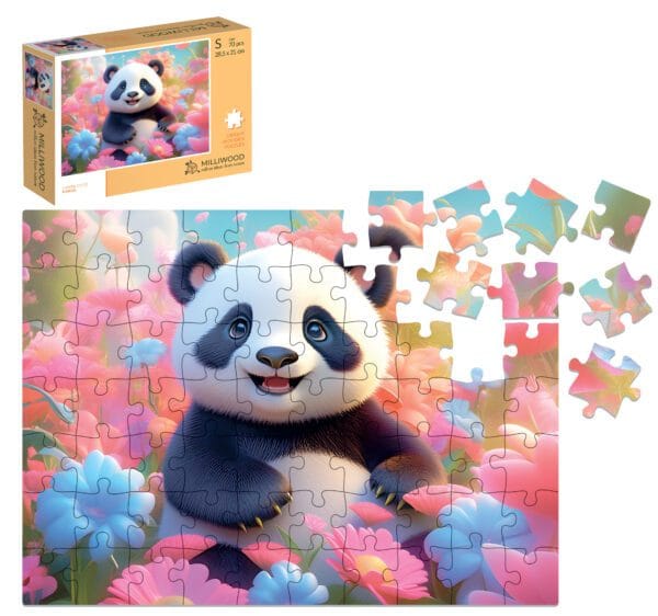 Wooden puzzle - Yipee Cutie - Panda - 70 el.