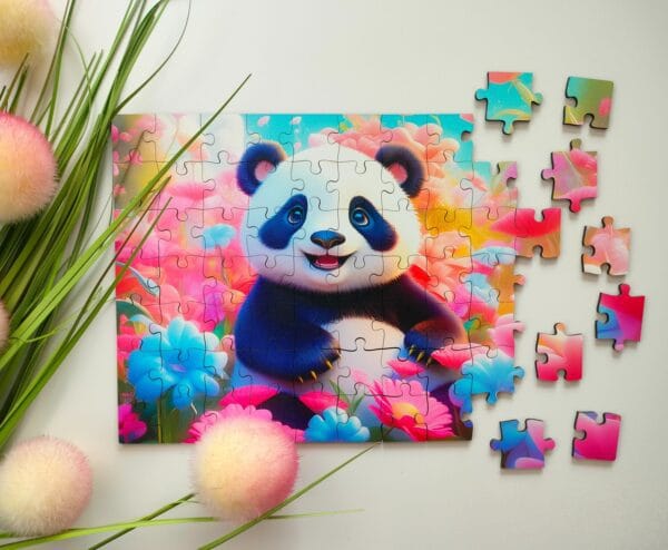 Wooden puzzle - Yipee Cutie - Panda - 70 el. - Image 7
