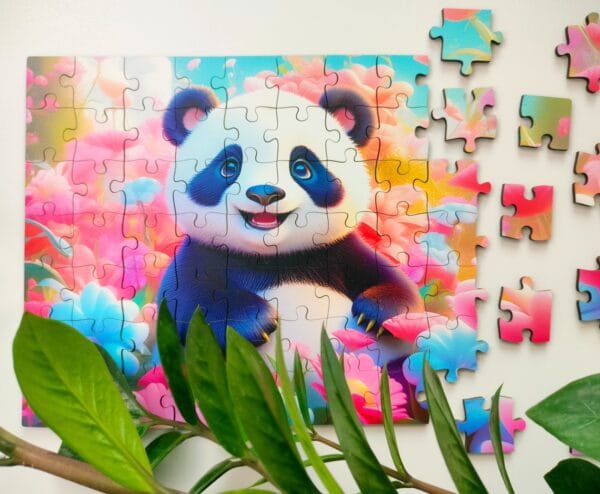 Wooden puzzle - Yipee Cutie - Panda - 70 el. - Image 2
