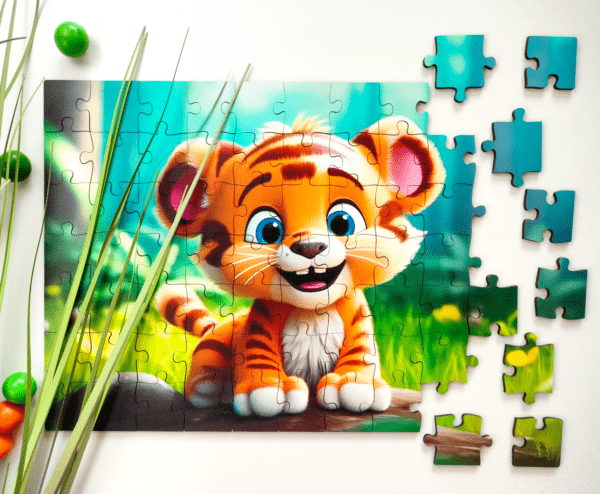 Puzzle drewniane - Yippee cutie - Tygrysek - 70 el. - obrazek 5
