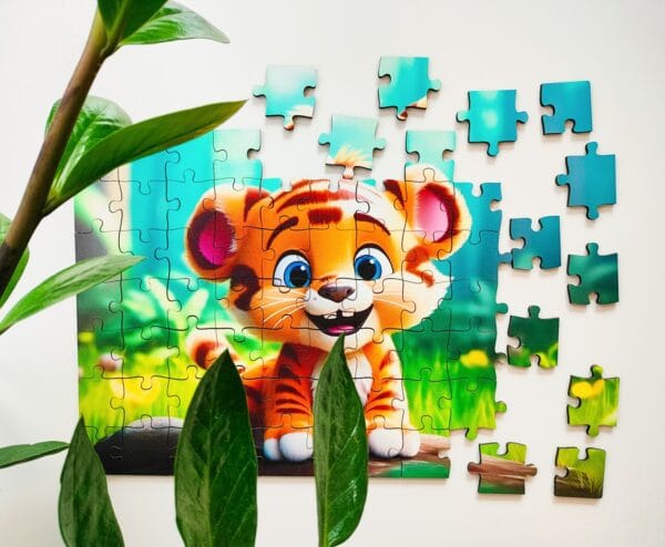 Puzzle drewniane - Yippee cutie - Tygrysek - 70 el. - obrazek 2