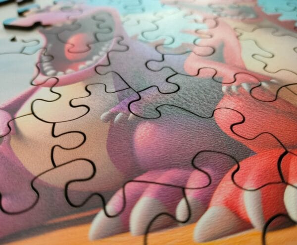 Puzzle drewniane - Dream Team - Dinozaury - 50 el. - obrazek 3