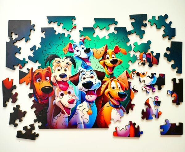 Puzzle drewniane - Dream Team - Psy - 50 el. - obrazek 2