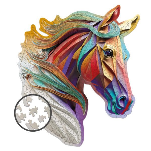 Wooden puzzle - Alternative Geometry - Ethereal Horse - 500 el.