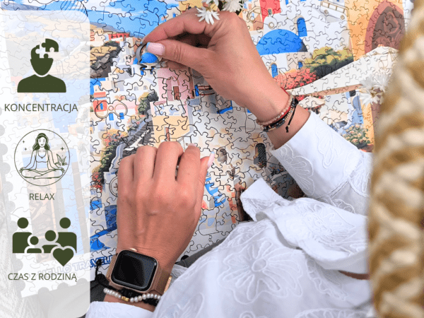 Puzzle drewniane - Hello Traveler - Santorini - 500 el. - obrazek 8