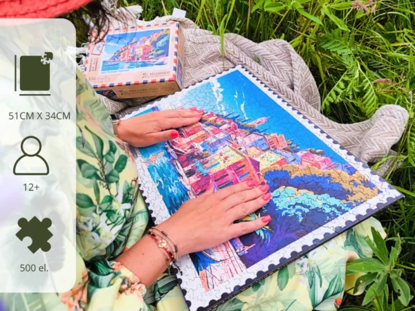 Puzzle drewniane - Hello Traveler - Portofino - 500 el. - obrazek 4