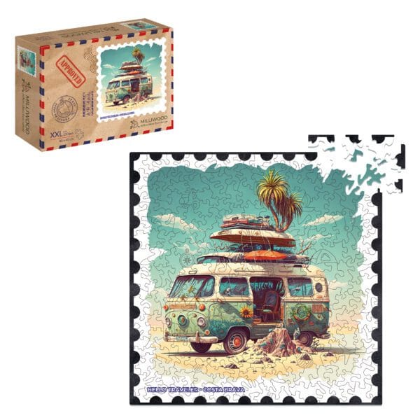 Puzzle drewniane - Hello Traveler - Costa Brava - 250 el. - obrazek 3