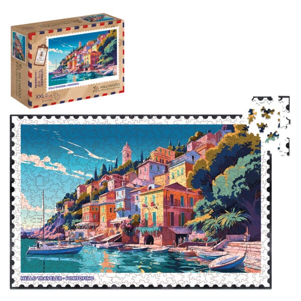 Puzzle drewniane - Hello Traveler - Portofino - 500 el. - obrazek 3